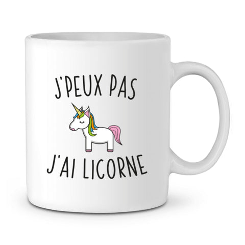 Mug - Jpeux Pas Jai Licorne - Blanc / Tu - Accessoires & Casquettes>Mugs