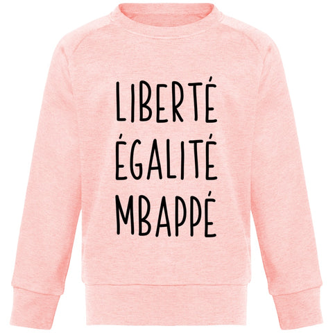 Tee-shirt enfant liberté egalité mbappé