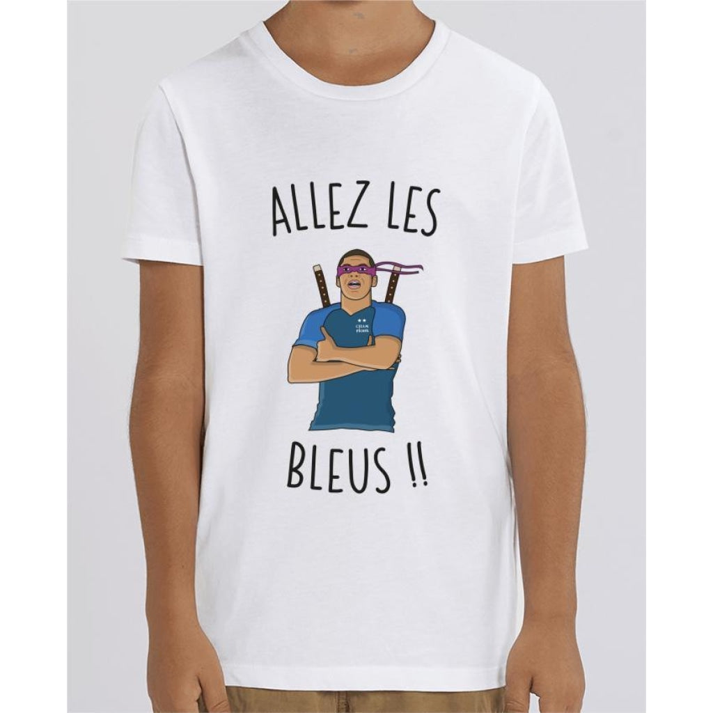 Tee Shirt Garçon - Allez les bleus Mbappé - White / 3/4 ans - Enfant & Bébé>T-shirts