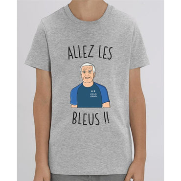 Tee Shirt Garçon - Allez les bleus Deschamps - Heather Grey / 3/4 ans - Enfant & Bébé>T-shirts