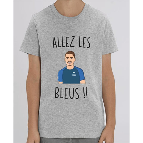 Tee Shirt Garçon - Allez les bleus Grizou - Heather Grey / 3/4 ans - Enfant & Bébé>T-shirts