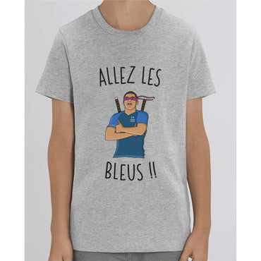Tee Shirt Garçon - Allez les bleus Mbappé - Heather Grey / 3/4 ans - Enfant & Bébé>T-shirts