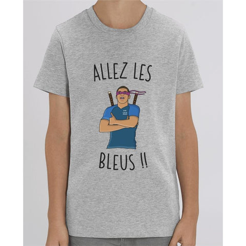 Tee Shirt Garçon - Allez les bleus Mbappé - Heather Grey / 3/4 ans - Enfant & Bébé>T-shirts
