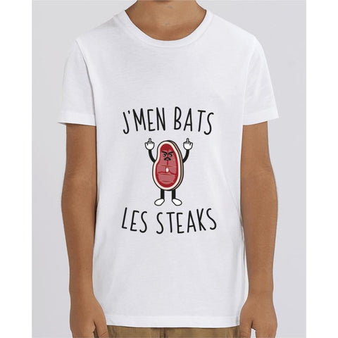 Tee Shirt Garçon - Jmen bats les steaks - White / 3/4 ans - Enfant & Bébé>T-shirts