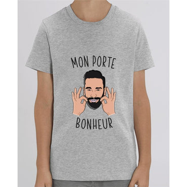Tee Shirt Garçon - Mon porte bonheur - Heather Grey / 3/4 ans - Enfant & Bébé>T-shirts