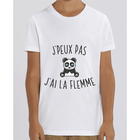 Tee Shirt Garçon - Jpeux pas jai la flemme - White / 3/4 ans - Enfant & Bébé>T-shirts
