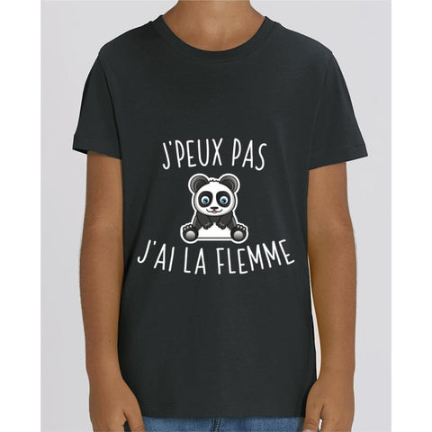 Tee Shirt Garçon - Jpeux pas jai la flemme - Black / 3/4 ans - Enfant & Bébé>T-shirts