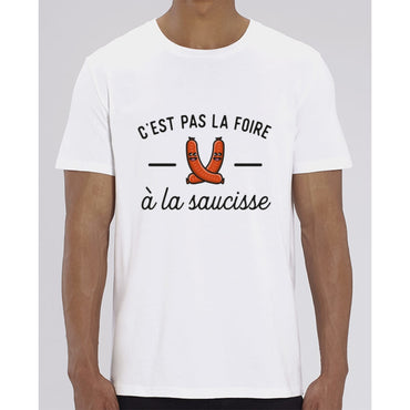 T-Shirt Homme - Cest pas la foire à la saucisse - White / XXS - Homme>Tee-shirts