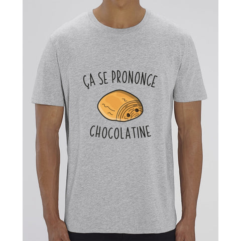 T-Shirt Homme - Ça se prononce chocolatine - Heather Grey / XXS - Homme>Tee-shirts
