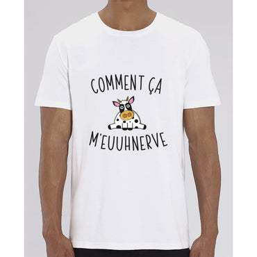T-Shirt Homme - Comment ça meuuhnerve - White / XXS - Homme>Tee-shirts