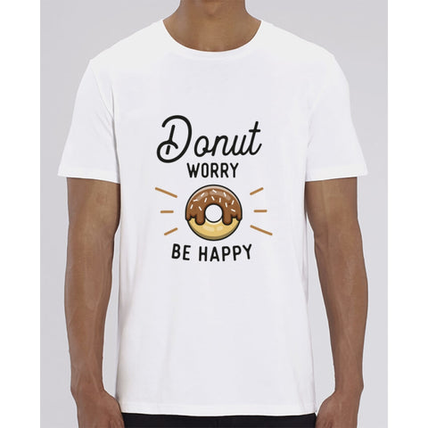 T-Shirt Homme - Donut worry be happy - White / XXS - Homme>Tee-shirts