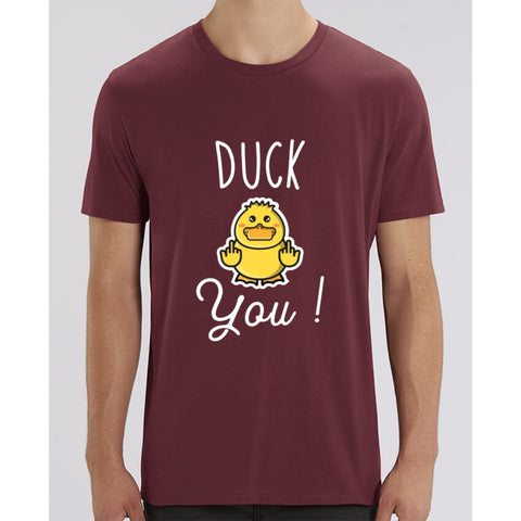 T-Shirt Homme - Duck You - Burgundy / XXS - Homme>Tee-shirts