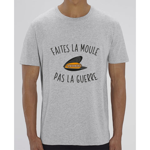 T-Shirt Homme - Faites la moule pas la guerre - Heather Grey / XXS - Homme>Tee-shirts