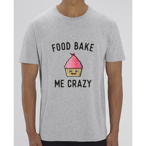 T-Shirt Homme - Food bake me crazy - Heather Grey / XXS - Homme>Tee-shirts