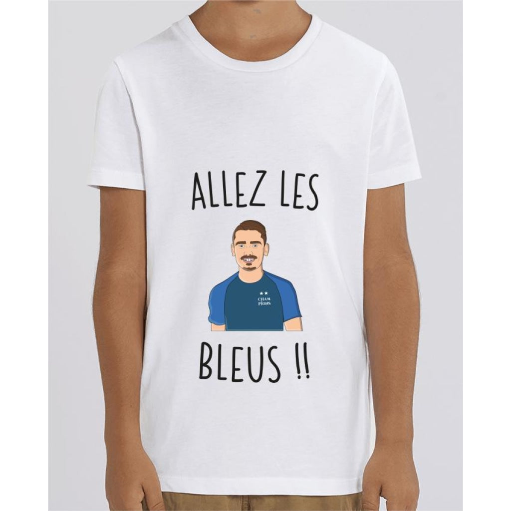T-shirt Fille - Allez les bleus Grizou - White / 3/4 ans - Enfant & Bébé>T-shirts