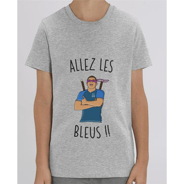 T-shirt Fille - Allez les bleus Mbappé - Heather Grey / 3/4 ans - Enfant & Bébé>T-shirts