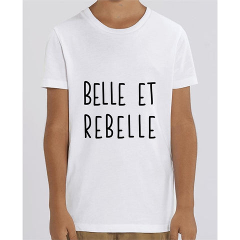 T-shirt Fille - Belle et rebelle - White / 3/4 ans - Enfant & Bébé>T-shirts