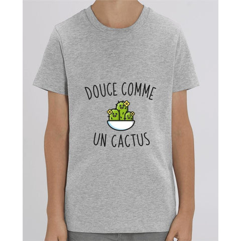 T-shirt Fille - Douce comme un cactus - Heather Grey / 3/4 ans - Enfant & Bébé>T-shirts