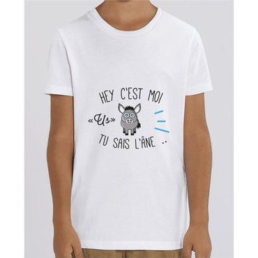 T-shirt Fille - Hey cest moi us - White / 3/4 ans - Enfant & Bébé>T-shirts