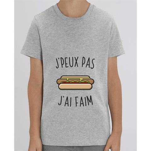 T-shirt Fille - Jpeux pas jai faim - Heather Grey / 3/4 ans - Enfant & Bébé>T-shirts
