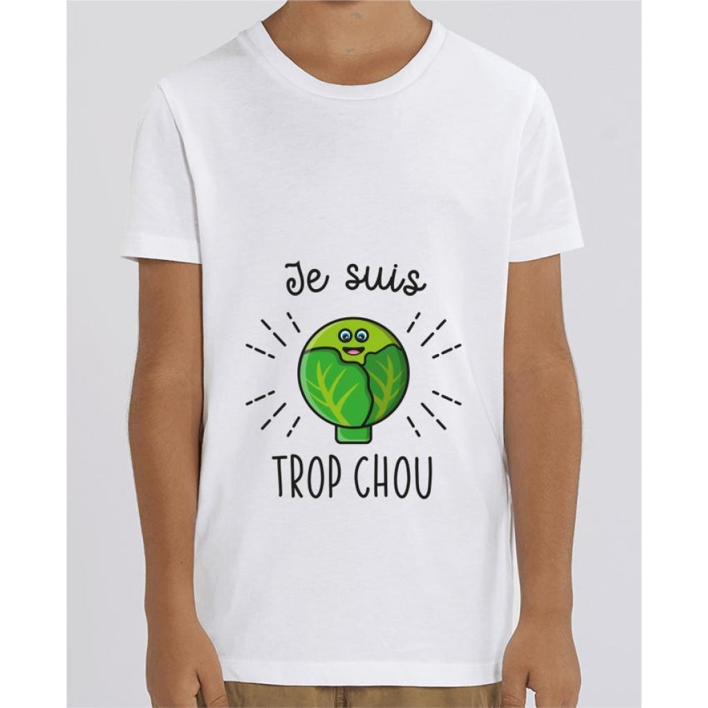 T-shirt Fille - Je suis trop chou - White / 3/4 ans - Enfant & Bébé>T-shirts