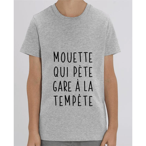 T-shirt Fille - Mouette qui pète - Heather Grey / 3/4 ans - Enfant & Bébé>T-shirts
