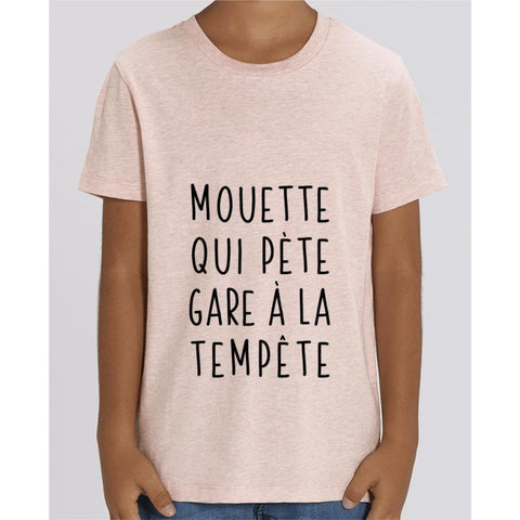 T-shirt Fille - Mouette qui pète - Cream Heather Pink / 3/4 ans - Enfant & Bébé>T-shirts