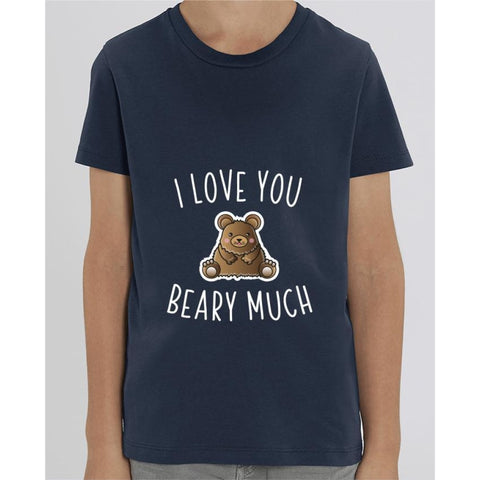 T-shirt Fille - I love you beary much - French Navy / 3/4 ans - Enfant & Bébé>T-shirts