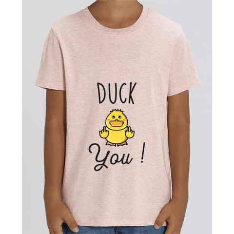 T-shirt Fille - Duck You - Cream Heather Pink / 3/4 ans - Enfant & Bébé>T-shirts