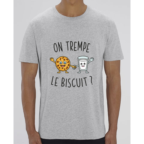 T-Shirt Homme - On trempe le biscuit - Heather Grey / XXS - Homme>Tee-shirts