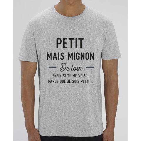 T-Shirt Homme - Petit mais mignon de loin - Heather Grey / XXS - Homme>Tee-shirts