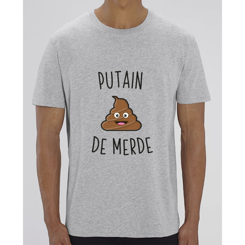 T-Shirt Homme - Putain de merde - Heather Grey / XXS - Homme>Tee-shirts
