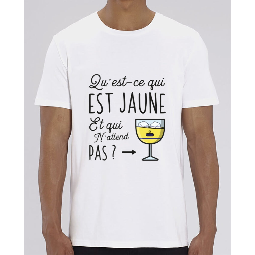 T-Shirt Homme - Quest-ce qui est jaune - White / XXS - Homme>Tee-shirts
