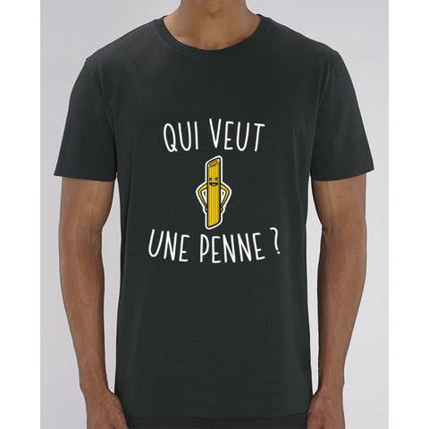 T-Shirt Homme - Qui veut une penne - Black / XXS - Homme>Tee-shirts