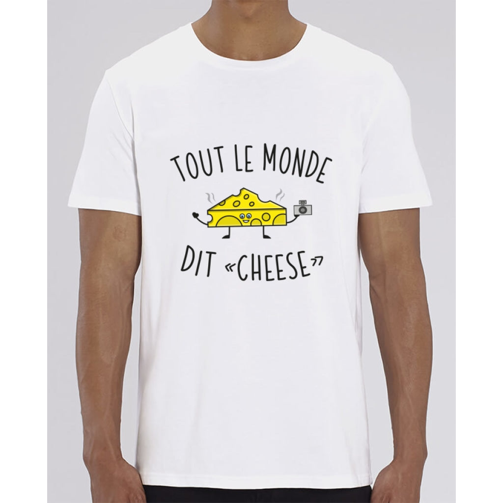 T-Shirt Homme - Tout le monde dit cheese - White / XXS - Homme>Tee-shirts