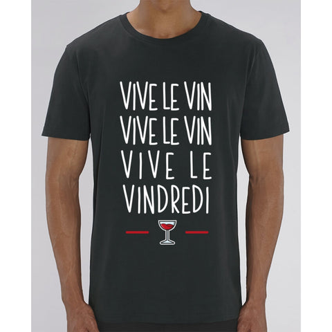 T-Shirt Homme - Vive le vin - Black / XXS - Homme>Tee-shirts