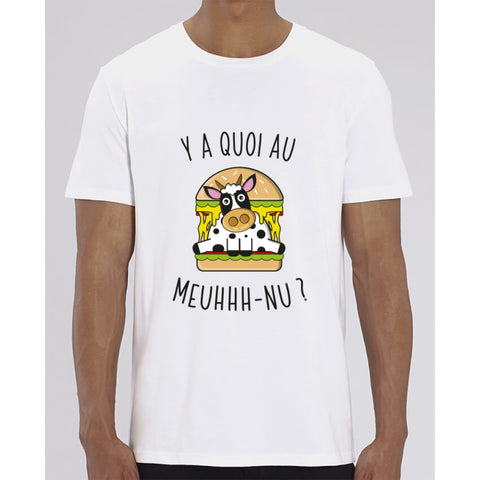 T-Shirt Homme - Y a quoi au meuhhh-nu - White / XXS - Homme>Tee-shirts