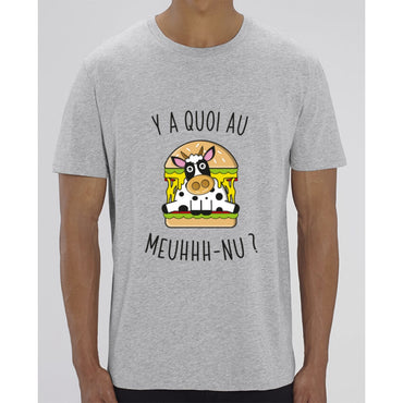 T-Shirt Homme - Y a quoi au meuhhh-nu - Heather Grey / XXS - Homme>Tee-shirts