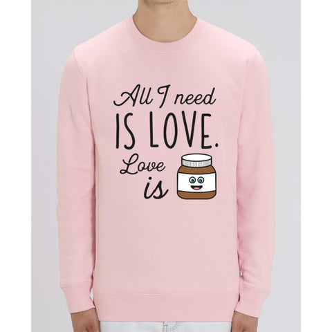 Sweat Unisexe - All I need is love - Cotton Pink / XS - Unisexe>Sweatshirts