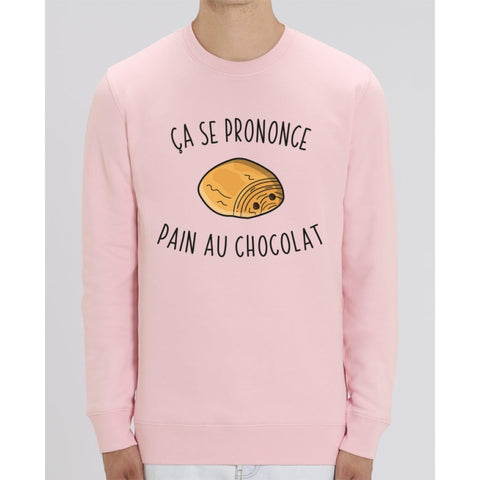 Sweat Unisexe - Ça se prononce pain au chocolat - Cotton Pink / XS - Unisexe>Sweatshirts