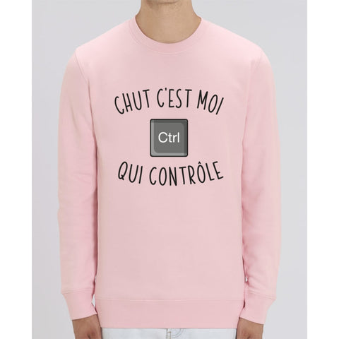 Sweat Unisexe - Chut cest moi qui contrôle - Cotton Pink / XS - Unisexe>Sweatshirts