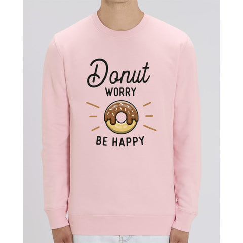 Sweat Unisexe - Donut worry be happy - Cotton Pink / XS - Unisexe>Sweatshirts