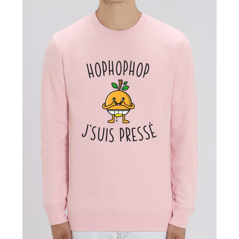 Sweat Unisexe - Hophophop jsuis pressé - Cotton Pink / XS - Unisexe>Sweatshirts