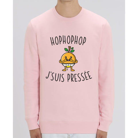 Sweat Unisexe - Hophophop jsuis pressée - Cotton Pink / XS - Unisexe>Sweatshirts