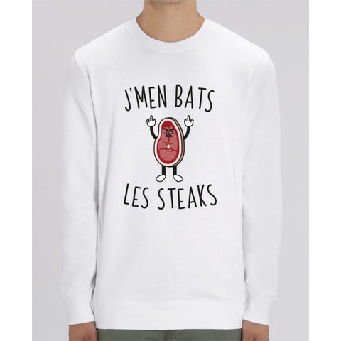 Sweat Unisexe - Jmen bats les steaks - White / XS - Unisexe>Sweatshirts