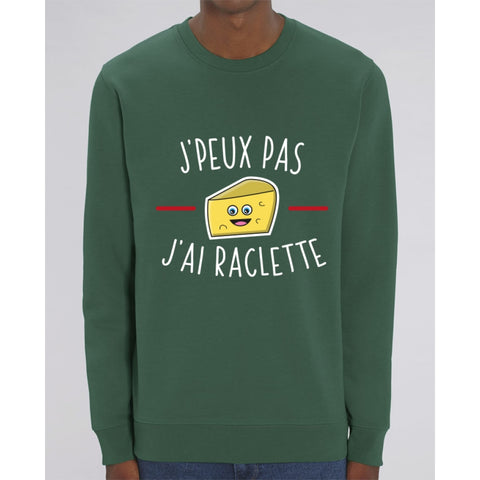 Sweat Unisexe - Jpeux pas jai raclette S2 - Bottle Green / XS - Unisexe>Sweatshirts