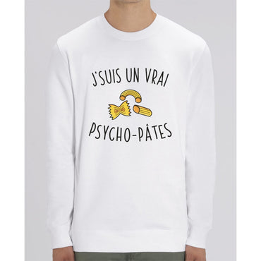 Sweat Unisexe - Jsuis un vrai psycho-pâtes - White / XS - Unisexe>Sweatshirts