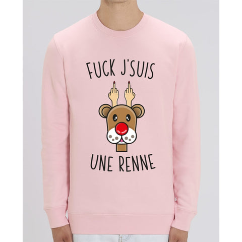 Sweat Unisexe - Jsuis une renne - Cotton Pink / XS - Unisexe>Sweatshirts