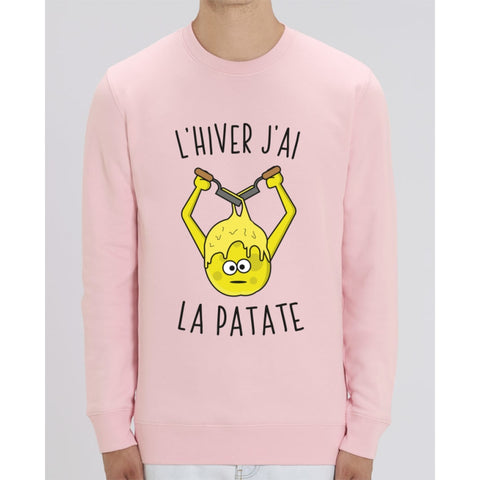 Sweat Unisexe - Lhiver jai la patate - Cotton Pink / XS - Unisexe>Sweatshirts