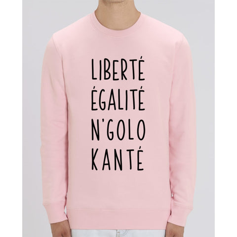 Sweat Unisexe - Liberté Égalité Ngolo Kanté - Cotton Pink / XS - Unisexe>Sweatshirts